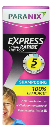 PARANIX EXPRESS 5 MIN shampooing antipoux   Fl/100ml+peigne