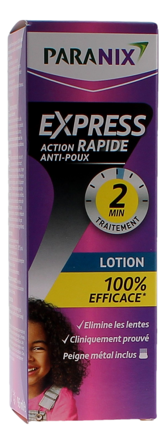 PARANIX EXPRESS 2 MIN lotion antipoux   Fl/100ml+peigne