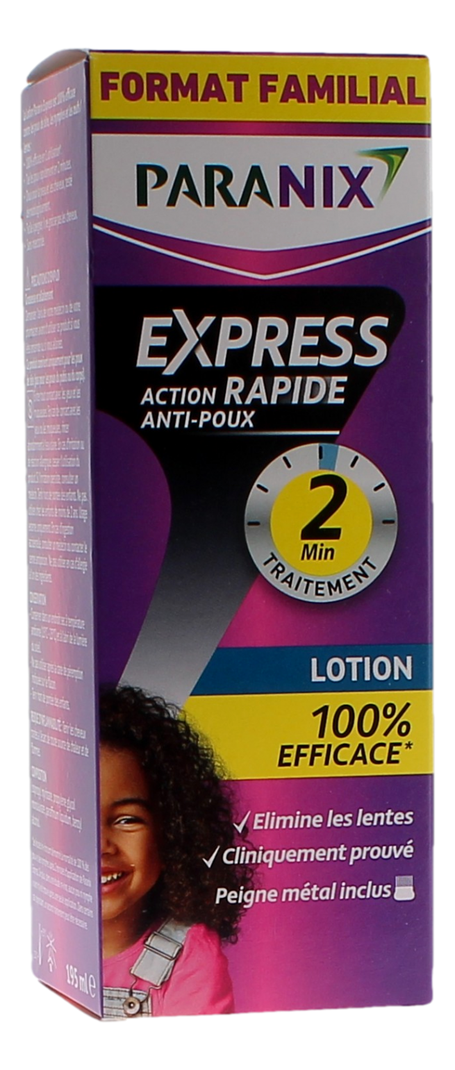 PARANIX EXPRESS 2 MIN lotion antipoux + peigne 200ml