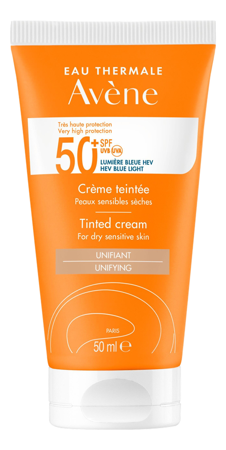 SOLAIRE SPF 50+ CRÈME TRÈS HAUTE PROTECTION TEINTÉE unifiant