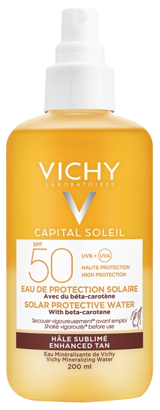 CAPITAL SOLEIL SPF 50 EAU SOLAIRE hâle sulimé